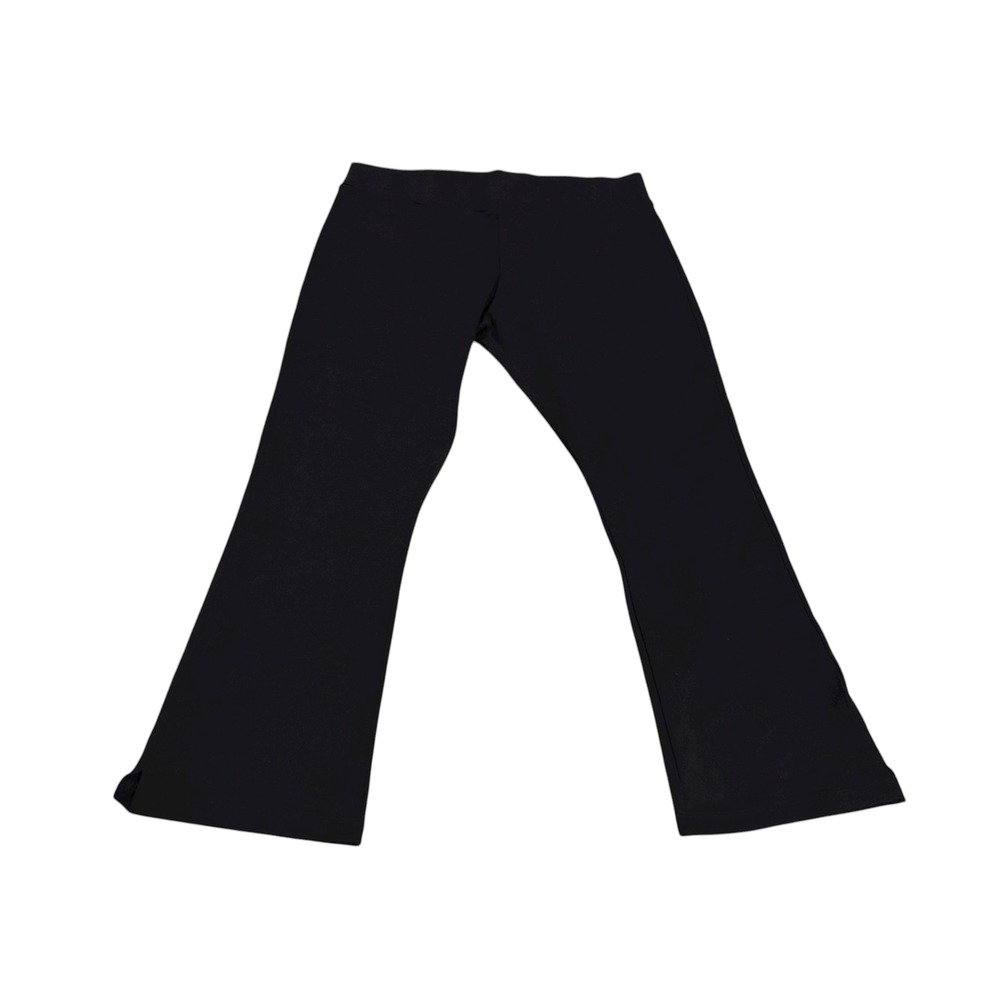 American Giant Black Flare Leggings Pants Size 14 Promodal Spandex Made in USA